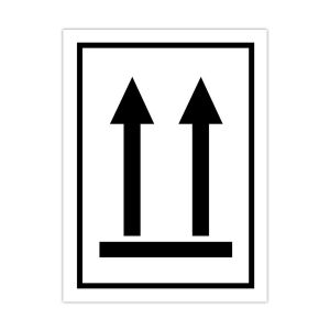 Információs címke, papír Csomag helyzete fölfelé 7,5cmx10cm 300db/tekercs 146615045 - Irodai papíráru