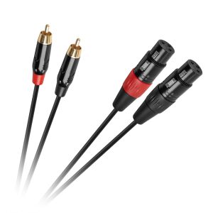 Cabletech XLR - 2RCA csatlakozókábel 1m 146617315 - XLR kábel