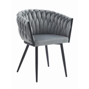 ORION szék - világos szürke bársony x 1