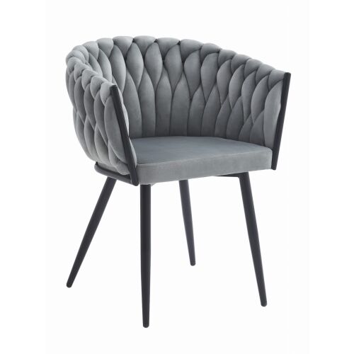 ORION szék - világos szürke bársony x 1