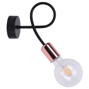 Ipari réz fali lámpa