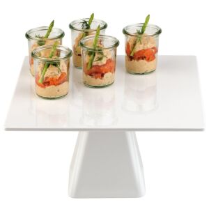 Négyzet alakú melamin tortatartó állvány 310 x 310 x 160 mm - Hendi 566527 146617423 - Kínáló tál