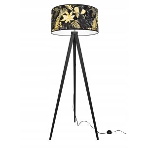 ÁLLÓLÁMPA, HÁROMPÓDOS LÁMPABÚRA, ARANYVIRÁGOK, LED 146619241 - Állólámpa