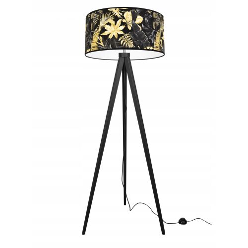 ÁLLÓLÁMPA, HÁROMPÓDOS LÁMPABÚRA, ARANYVIRÁGOK, LED 146619241