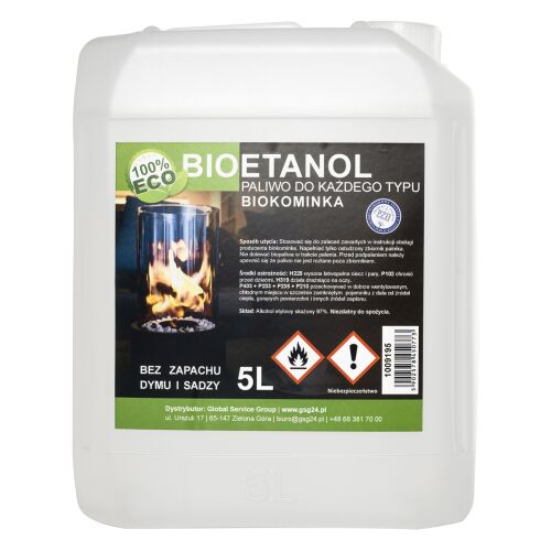 Bioalkohol bioetanol BIO üzemanyag biokandallóhoz 5L 146619313
