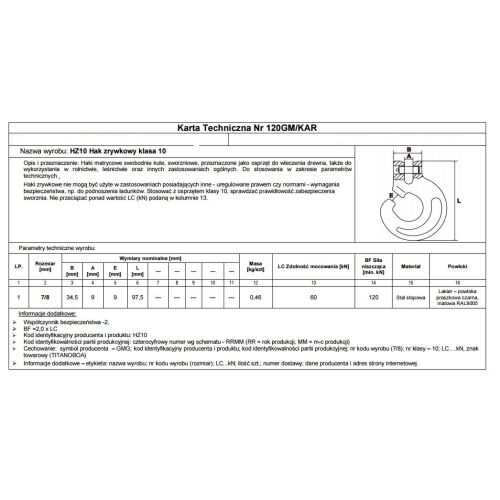 DIDDING HOROG 7/8MM HZ10 LC60KN TITANOBOA 10-ES OSZTÁLY - HOROG 7/8 G10 146621872