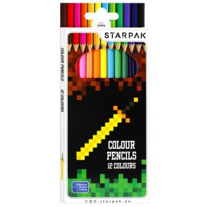 MINECRAFT 12 SZÍNES CERUZAKRÉTA 1338 PIXEL 146622624 - Toll & Ceruza