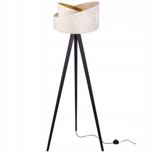 ÁLLÓLÁMPA, ÁLLÓ, ÁLLVÁNYOS, FA LÁMPABÚRA MINTÁVAL 146623561 - Állólámpa