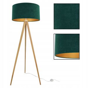 ÁLLÓLÁMPA, HÁROMSZÖG, ARANY BÁRSONY LÁMPABÚRA 146623659 - Állólámpa