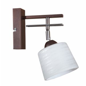 FALI LÁMPA ÜVEG LÁMPÁVAL FÉM LED E27