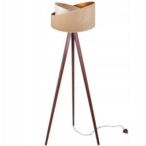 ÁLLÓLÁMPA, ÁLLÓ, ÁLLVÁNYOS, FA LÁMPABÚRA MINTÁVAL 146623853 - Állólámpa