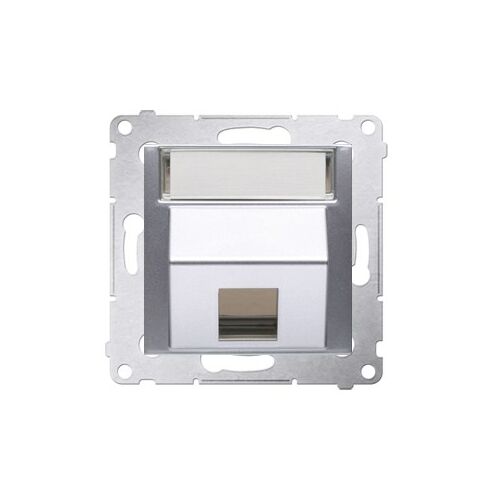 Single Keystone adataljzat fedele, ferde, feliratozási mezővel, matt ezüst, Simon54