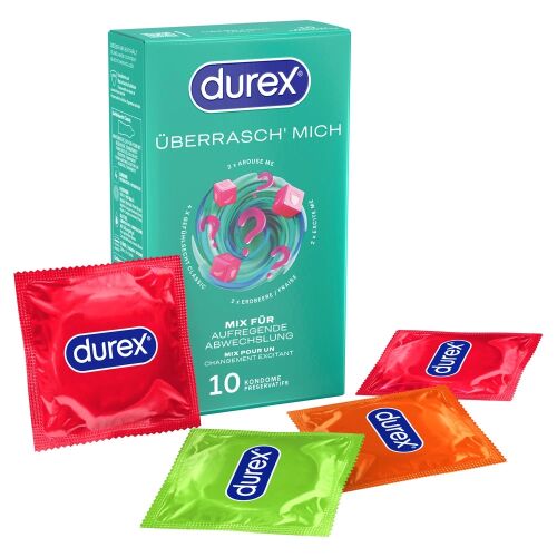 Durex Überrasch' Mich x 10 - 10 db Óvszer Különféle típusok 146625223