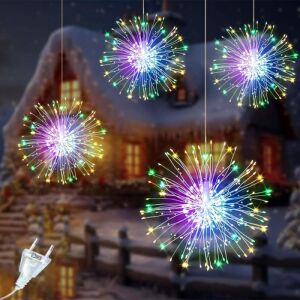 SIKS karácsonyi dekorációs tűzijáték típus 10 tűzijátékkal, 750 összekapcsolható LED-del, 8 világítási móddal, 7 m hosszúsággal, többszínű 146627424 - SIKS