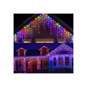 Pigeons karácsonyi installáció, 5 M, 120 LED, 8 fényjáték, kültéri/beltéri, fehér vezeték, többszínű 146627600 - SIKS