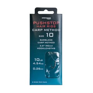 Horgok vezetővel DRENNAN PUSHSTOP HAIR RIGS: CARP METHOD 10 HNQCMT010 |HNQCMT010