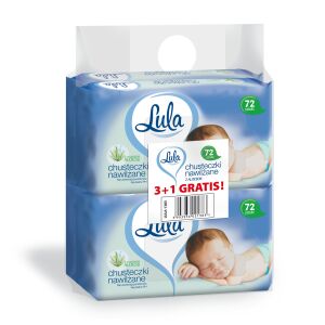LULA HIDRATÁLT TÖRLŐKENDŐ ALOE VEL 72 DB