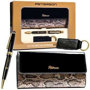 Peterson pénztárca + toll + kulcstartó szett PTN ZD14 146630076 - Női kiegészítő