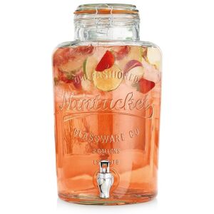 Üveg italoskancsó csappal 6,7 l