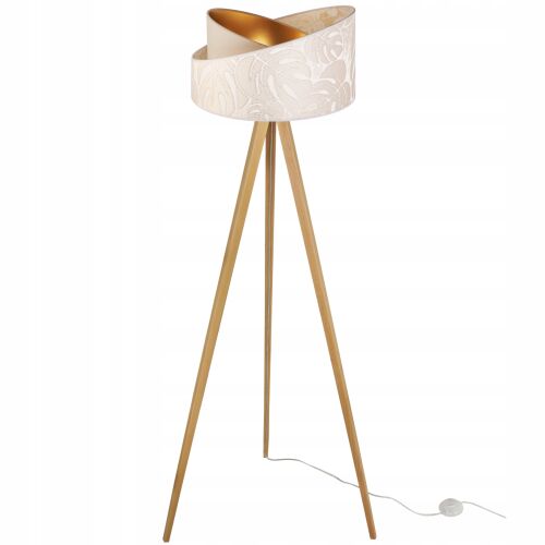 ÁLLÓLÁMPA, ÁLLÓ, ÁLLVÁNYOS, FA LÁMPABÚRA MINTÁVAL 146631937