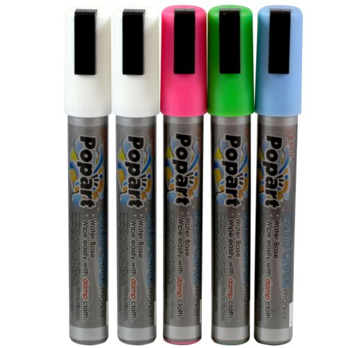 Fehértáblás markerek, hegy 2-6 mm, 5 darabos készlet - Hendi 664216 146633385