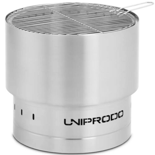 Kerti tűzrakóhely grillráccsal, acél, 50 x 50 x 45 cm 146633928