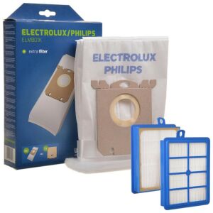 4x sac de praf + filtru pentru aspiratoare ELECTROLUX PHILIPS AEG S-bag Classic Performance ELMB01K, E201SM (UltraSilencer, Ergospace, Ergoclassic, Oxygen Plus, Jetmaxx, Ultra One, Viva Contr 146634429 - Accesorii pentru electrocasnice mici