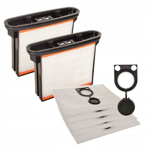 2x filtru + 5x sac de praf sintetic pentru aspiratoare Bosch GAS-25 GAS-50 STARMIX ISC ARD/ARD, METABO ASR, HITACHI RNT, AEG 146634610