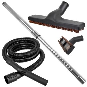 Furtun Kärcher original 2m, cap de podea cu peri fini, tub telescopic DN35 95cm pentru aspiratoarele Karcher NT, MV2, MV3, WD, SE, A, WD2, WD3, WD4, WD5, WD6 (inlocuieste codul de articol 9.7 146635235 - Accesorii aspiratoare