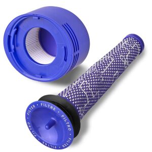 Set filtre HEPA pentru aspiratoare Dyson V7 V8 DC59 DC58 DC61 DC62 (inlocuieste piese nr. DY-965661-01 DY-967478-01) 146635694 - Filtre pentru aspirator