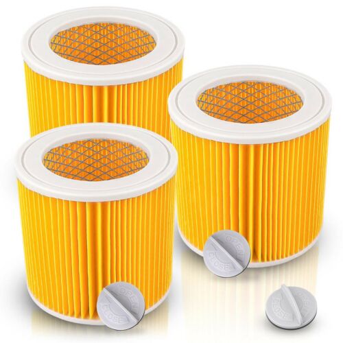 3x fém hálóval megerősített légszűrő Karcher NT 27/1 WD 3200 A 2004 MV3 sorozatú porszívókhoz (6.414-552.0, 2.863-303.0 cikkszámok kiváltására) 146635872