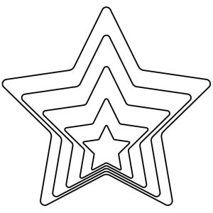 Acél csillag alakú sütiformák 7,5 cm 5 db. 146636088 - Sütemény kiszúró