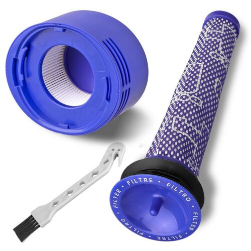 2 darabos HEPA szűrőkészlet Dyson V7 V8 DC59 DC58 DC61 DC62 porszívókhoz + tisztító kefe (DY-965661-01 DY-967478-01 cikkszám kiváltására) 146636203