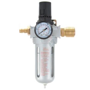 10 mikronos légszűrő, reduktor, olajleválasztó, vízleválasztó gyorscsatlakozókkal TC Technic AFR804-10 146636238 - TC Technic