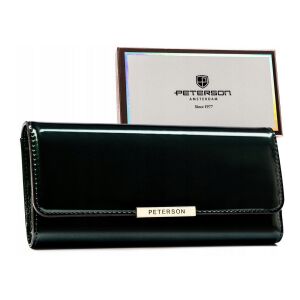 Nagy, vízszintes női pénztárca lakkbőrből - Peterson 146636700 - Női kiegészítő
