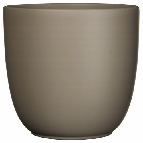 Dekoratív kerámia virágcserép 9x10cm - Matt szürke