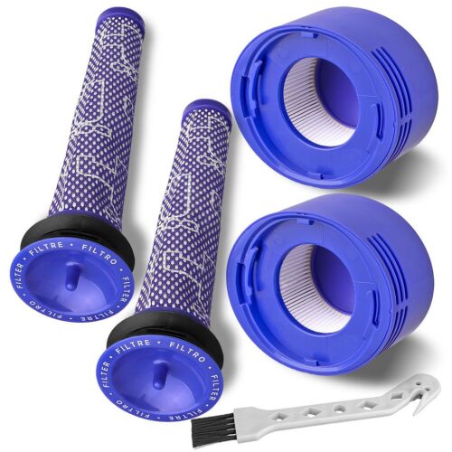 4 darabos HEPA szűrőkészlet Dyson V7 V8 DC59 DC58 DC61 DC62 porszívókhoz + tisztító kefe (DY-965661-01 DY-967478-01 cikkszám kiváltására) 146636846