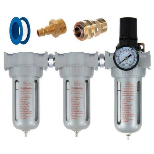 Professzionális festők számára tervezett levegő előkészítő egység + csatlakozók - 40, 5 és 2 mikronos szűrés, 4000 l/min áramlás, 0-10 bar maximális nyomás 146636927