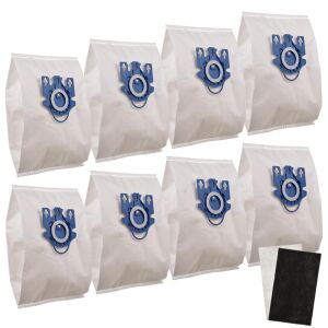8x Miele GN HyClean 3D, Set de saci de praf si filtre pentru aspirator Telios - Microfibra sintetica, Tehnologie 3D, Inchidere automata, Microfiltre universale 146637011 - Accesorii pentru electrocasnice mici