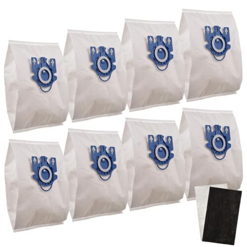 8x Miele GN HyClean 3D, Set de saci de praf si filtre pentru aspirator Telios - Microfibra sintetica, Tehnologie 3D, Inchidere automata, Microfiltre universale 146637011