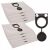 2x filter + 10x syntetické vrecko na prach pre vysávače Bosch GAS-25 GAS-50 STARMIX ISC ARD/ARD, METABO ASR, HITACHI RNT, AEG 146637096