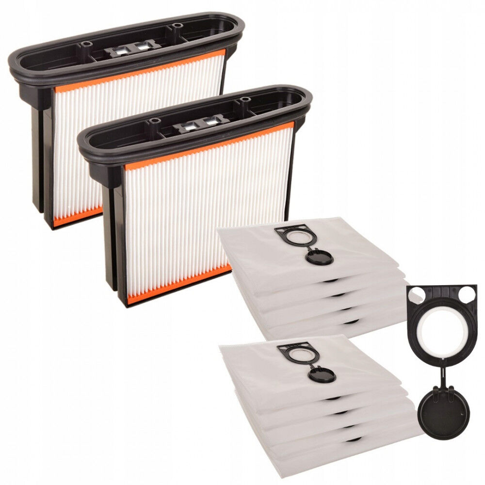 2x filter + 10x syntetické vrecko na prach pre vysávače Bosch GAS-25 GAS-50 STARMIX ISC ARD/ARD, METABO ASR, HITACHI RNT, AEG