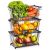 Fekete fém gyümölcs- és zöldségkosár 146637195