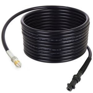 Furtun de curățare a scurgerilor de 15 metri cu cap rotativ pentru mașini de spălat cu înaltă presiune Karcher seria K7 (curățitor de țevi, îndepărtator de blocaje) 146637846 - Construcții și renovări
