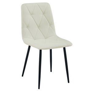 Krzesło LIBRA - beż materiał / nogi czarne x 1 146638309 - Étkező szék