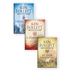 Ken Follett: A katedrális + Az idők végezetéig + A tűzoszlop - könyvcsomag 45490748 