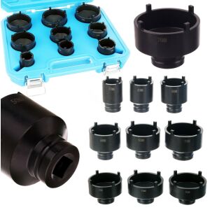 Set 9 chei tubulare, TC Technic, 1/2" si 3/4", otel 146639713 - Construcții și renovări