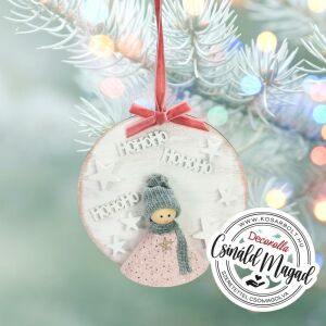 Csináld magad - Téli álom karácsony - Akasztós dísz rózsaszín 146640637 - Karácsonyfadísz