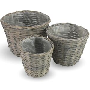 Fonott kaspó szett 3db/szett 6/# 146640650 - Kaspó