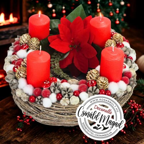 Csináld magad - Klasszikus karácsony - Adventi koszorú 146640720
